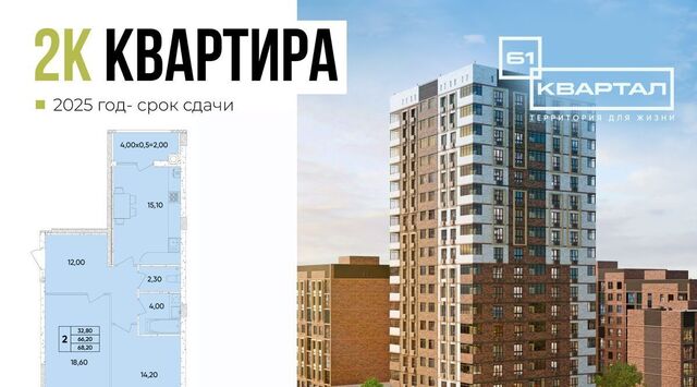 р-н Пролетарский Кирпичный ЖК «61 квартал» фото