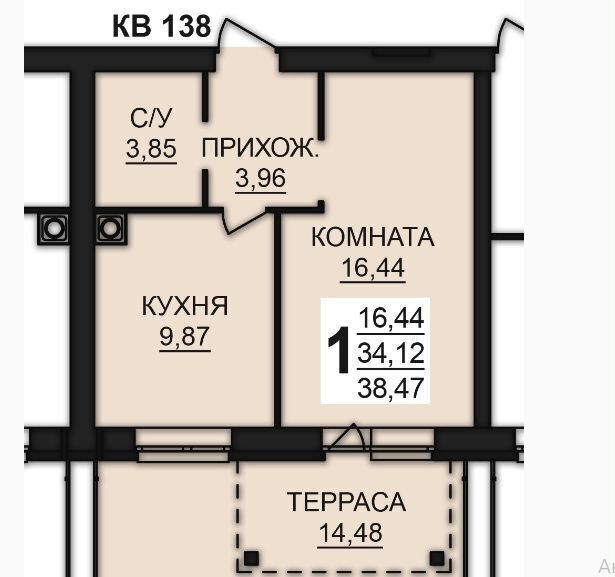квартира г Иваново р-н Ленинский д. 81, дер. Дерябиха фото 2