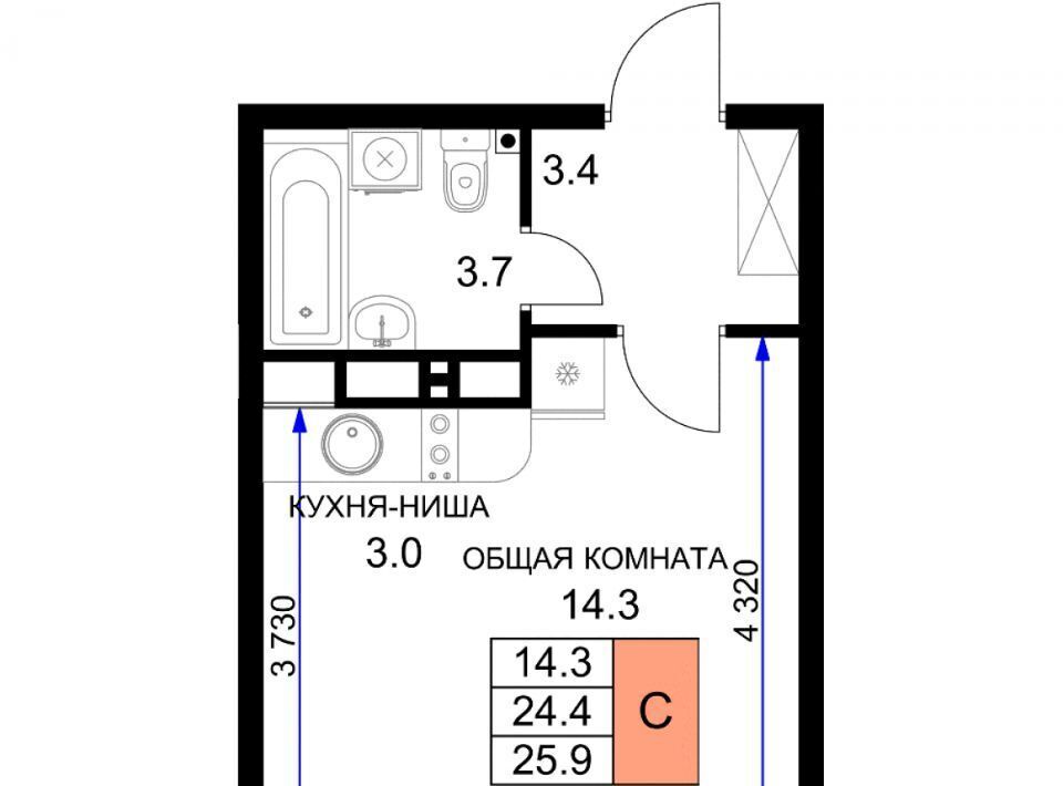 квартира г Краснодар р-н Прикубанский ул им. Героя Ростовского 8к/2 фото 1