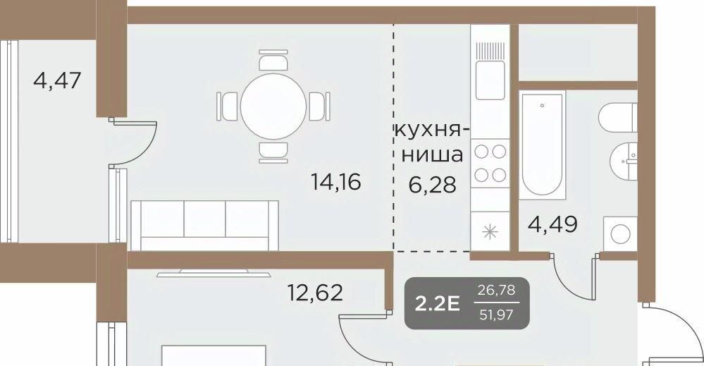 квартира г Екатеринбург Чкаловская Академический 22-й кв-л, Академический мкр фото 1