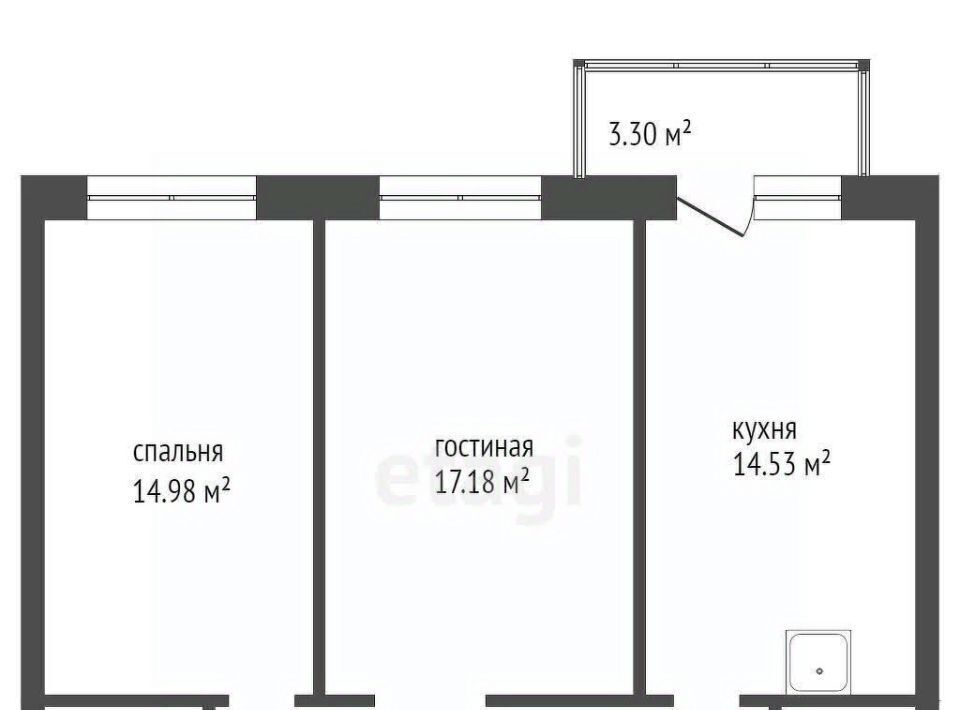 квартира г Красноярск р-н Октябрьский ул Менжинского 10г Сити-квартал «Кецховели» фото 12