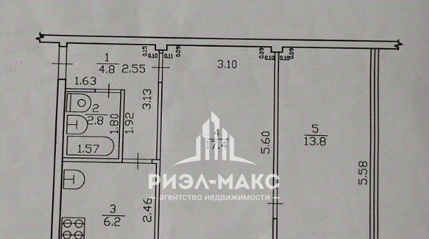 квартира г Брянск р-н Советский ул Докучаева 17 фото 2