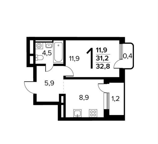 квартал № 1 р-н Десёновское, № 61., корп. 6, п. Десеновское фото