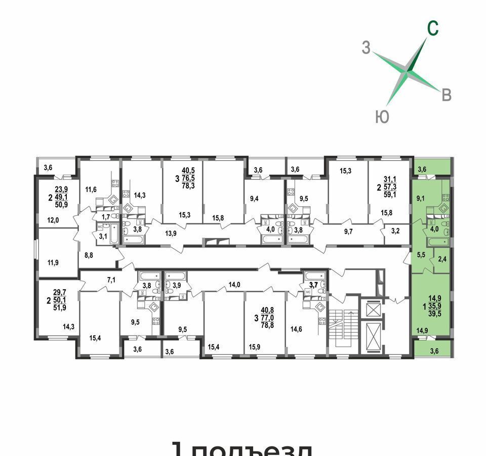 квартира г Владимир р-н Октябрьский б-р Сталинградский 7 фото 4