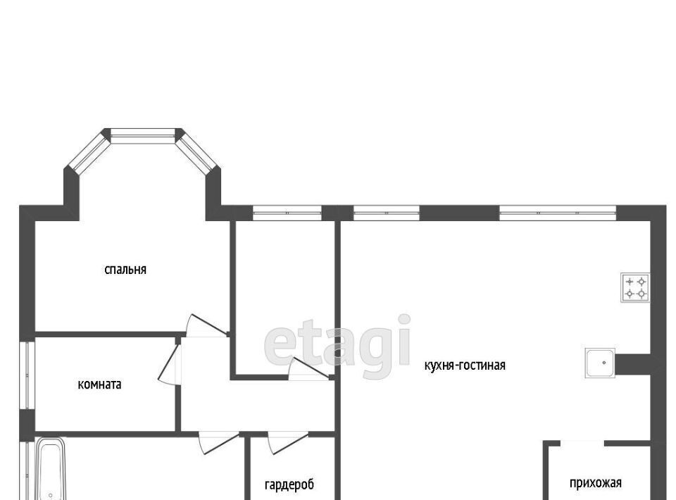 квартира г Красноярск р-н Октябрьский Удачный ул Живописная 1/3 пос. Удачный фото 22