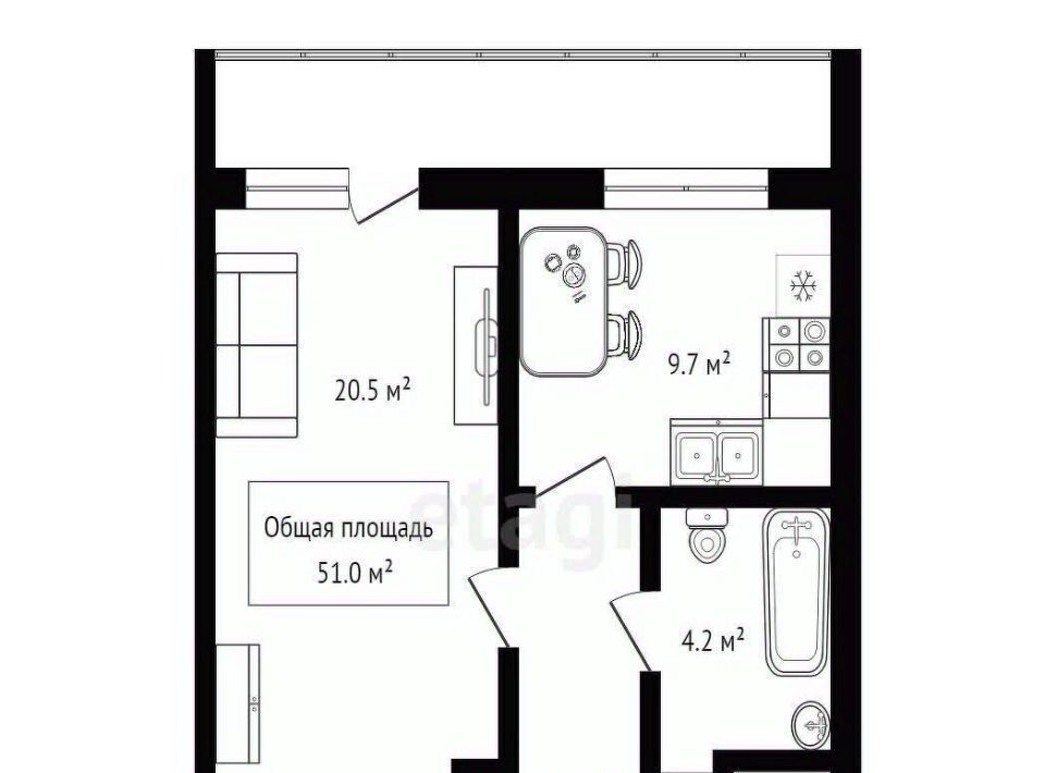 квартира г Новосибирск Студенческая ул Немировича-Данченко 148/1 фото 23