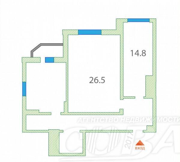 квартира г Тюмень р-н Центральный ул Максима Горького 68 фото 4