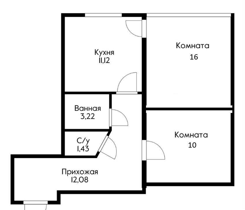 квартира г Краснодар р-н Прикубанский ул им. Дементия Красюка 64 фото 14