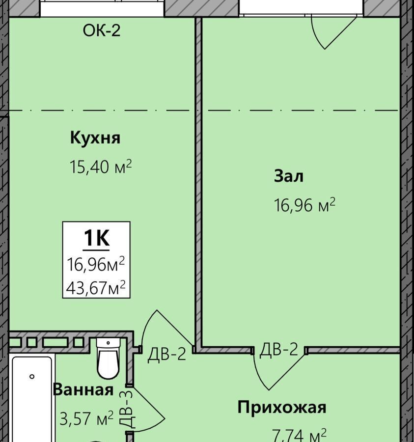 квартира г Махачкала р-н Кировский Благородная ул., 13 фото 1