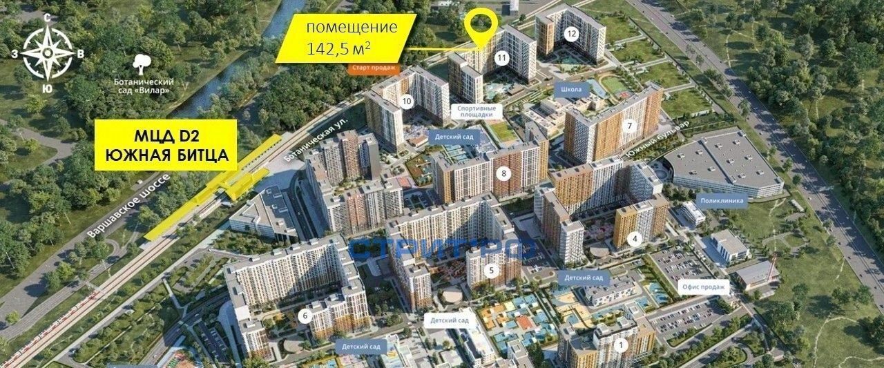 торговое помещение городской округ Ленинский п Битца ЖК Южная Битца 11 ул. Ботаническая фото 5