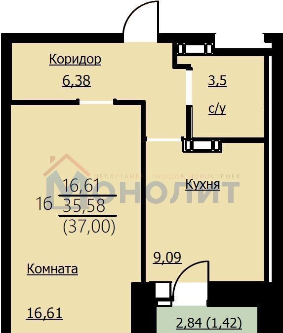 квартира г Ярославль р-н Заволжский ул Красноборская 32 ЖК «Алые паруса» фото 1