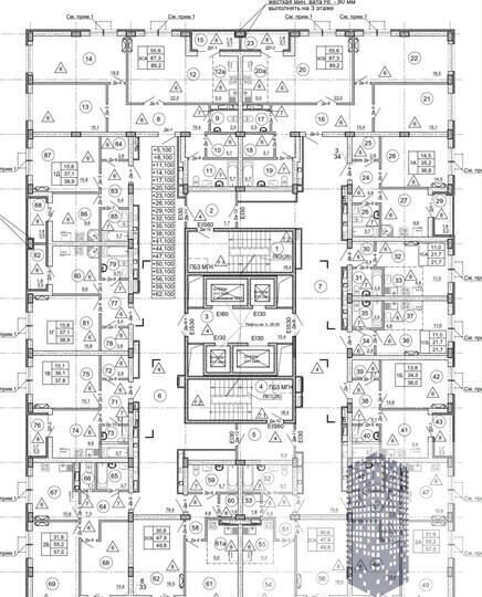 квартира г Воронеж р-н Центральный ул Шишкова 140б ЖК «‎Яблоневые Сады» уч. № 26 фото 9