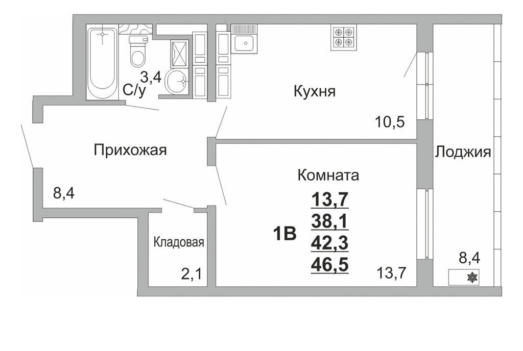 квартира г Набережные Челны пр-кт Набережночелнинский 13 фото 3