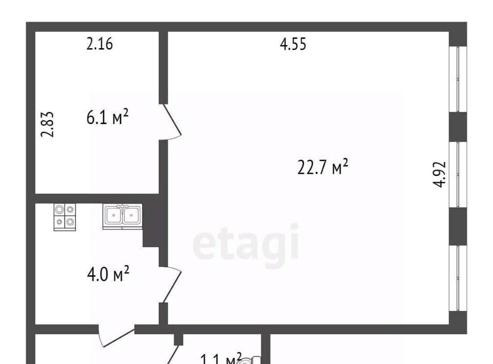 квартира г Ростов-на-Дону р-н Кировский ул Станиславского 95 фото 2