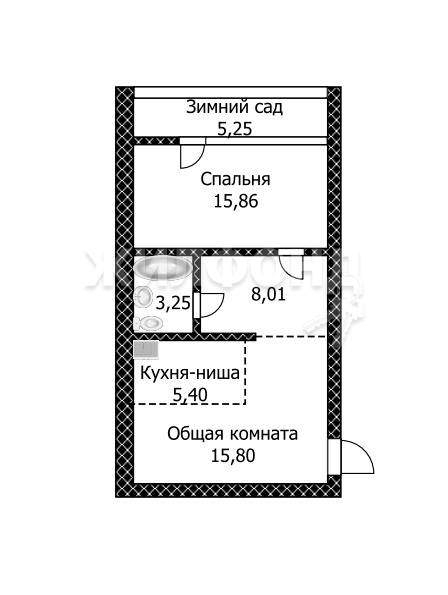 квартира г Барнаул р-н Центральный ул Песчаная 190 фото 7