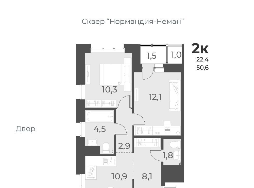 квартира г Новосибирск Заельцовская ул Аэропорт 49/1 фото 1