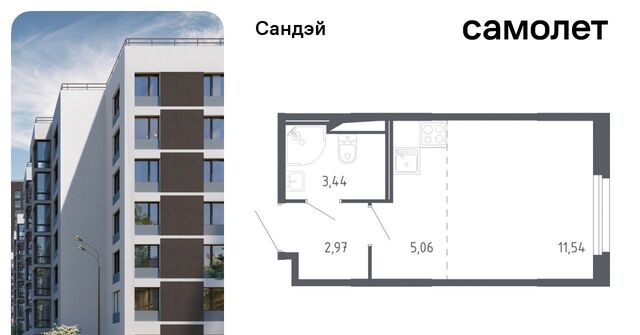 метро Проспект Ветеранов ЖК «Сандэй» 7/2 фото