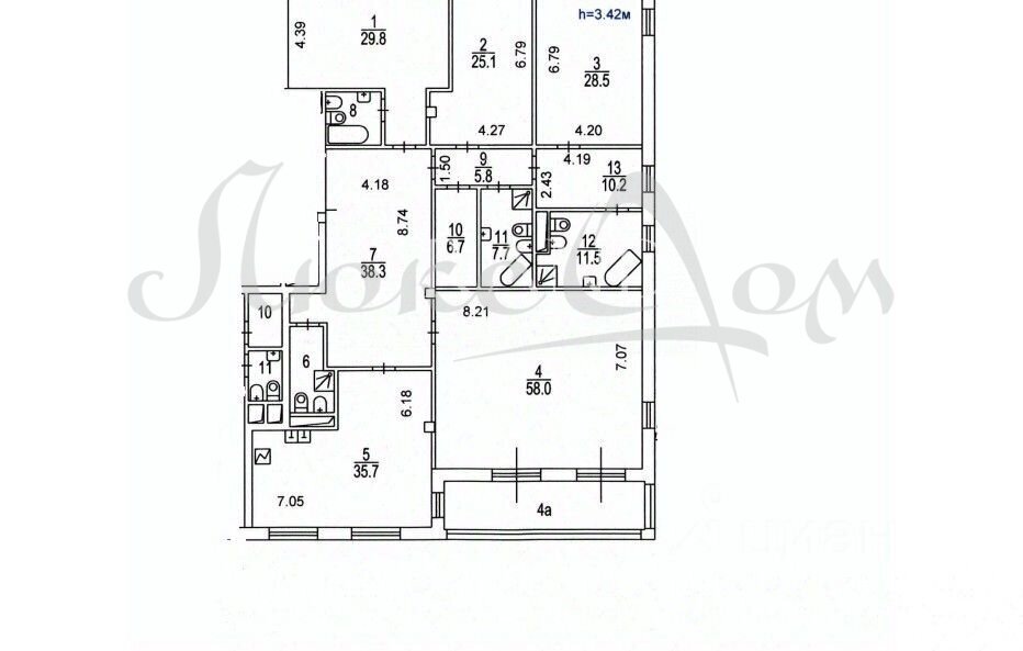 квартира г Москва метро Улица Академика Янгеля б-р Смоленский 24к/3 фото 2