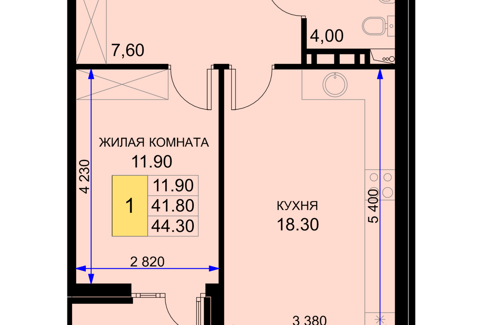 квартира р-н Динской п Южный ул Дозорная 3в фото 1