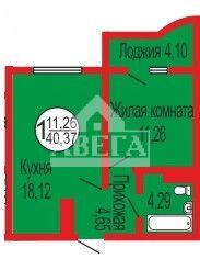 квартира г Оренбург ул Уральская 2/20 ЖК «Дубки» городской округ Оренбург фото 2