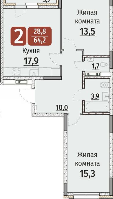 квартира г Чебоксары р-н Калининский ЖК «Олимп» фото 1