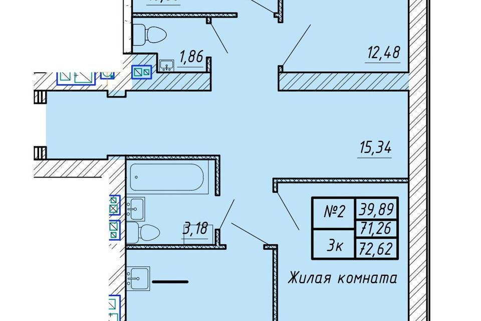 квартира р-н Лаишевский с Сокуры ул Березовая 3/1 фото 1