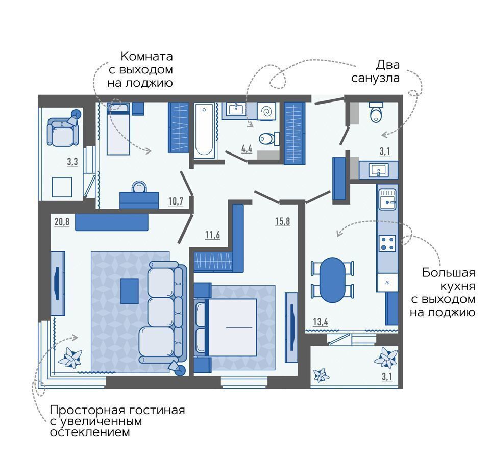 квартира р-н Орловский д Жилина ул Генерала Лаврова 3 Орёл фото 28