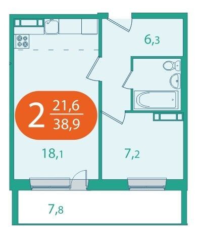 квартира р-н Томский п Зональная Станция ул Королёва 16а фото 2