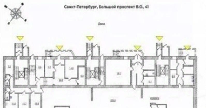 торговое помещение г Санкт-Петербург метро Спортивная просп. Большой Васильевского острова, 41 фото 3