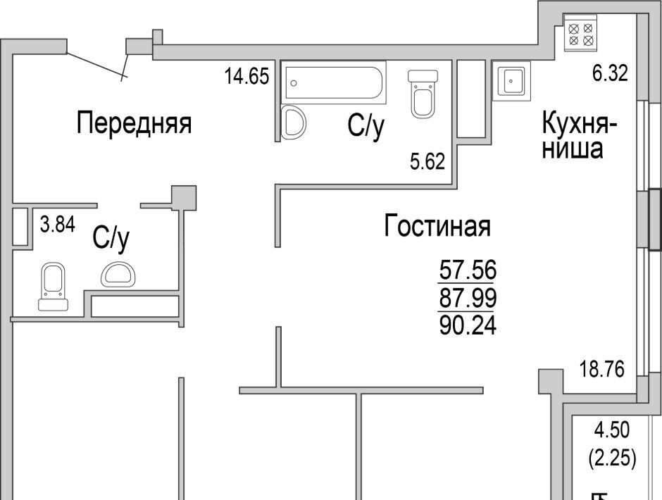 квартира г Набережные Челны р-н Комсомольский Замелекесье 26-й мкр фото 1