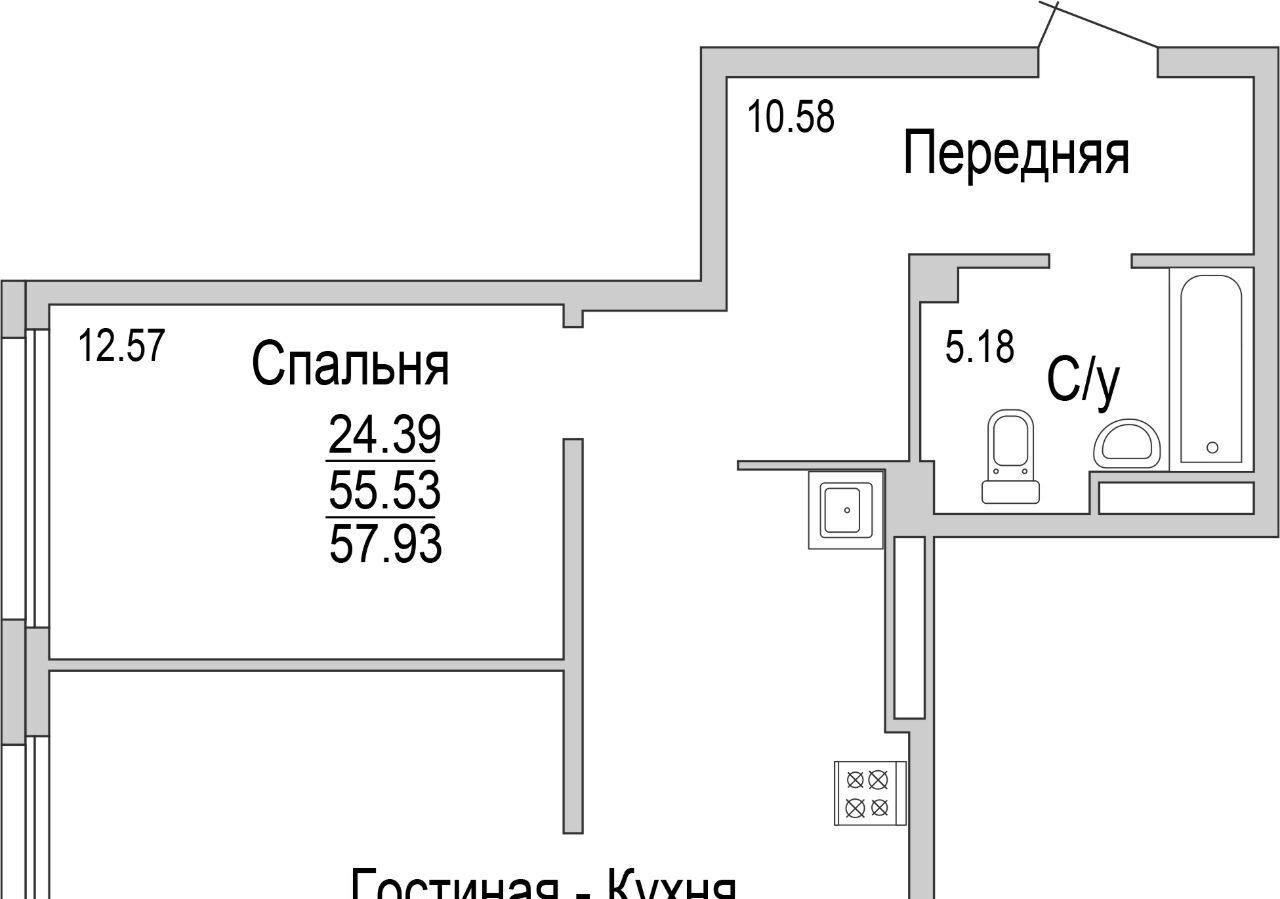 квартира г Набережные Челны р-н Комсомольский Замелекесье ЖК «На Сармановском» 26-й мкр фото 1