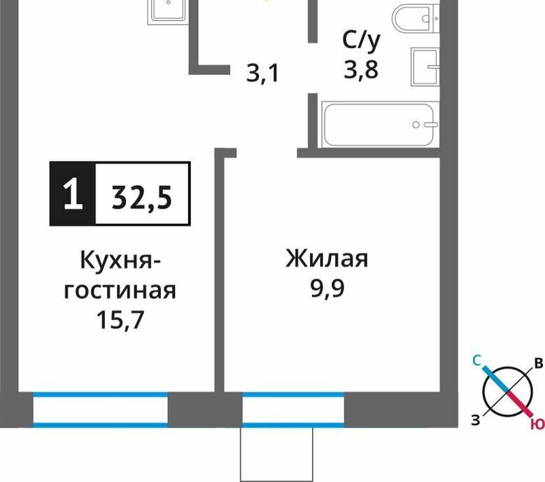 квартира направление Ленинградское (северо-запад) ш Пятницкое Марьино-Знаменское, г Щербинка, посёлок Светлые Горы, квартал фото 1