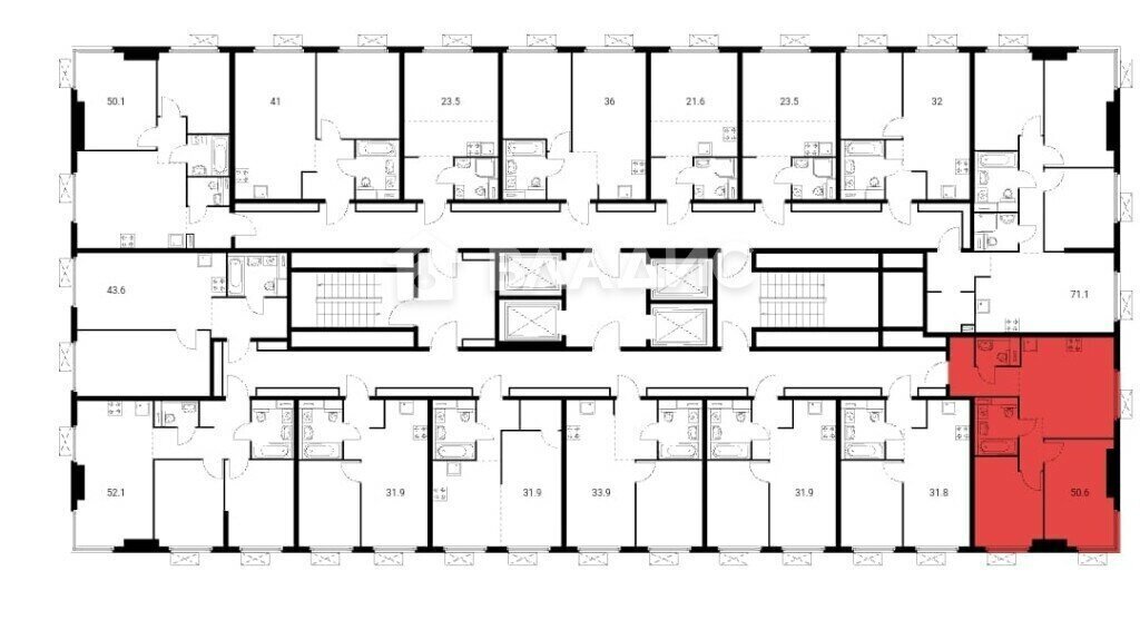 квартира г Москва метро Аминьевская ш Очаковское 1/1 5к фото 14