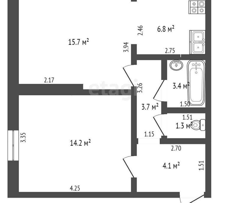 квартира г Чита ул Амурская 57 фото 17