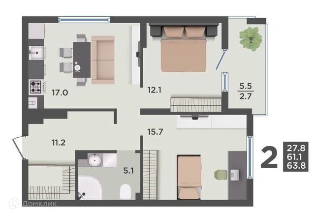 квартира дом 30 городской округ Калининград фото