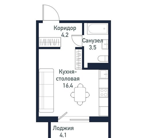 квартира ЖК «Притяжение» ул. имени Капитана Ефимова, д. 8 фото