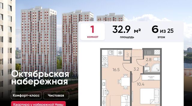 метро Ломоносовская наб Октябрьская ЖК «Октябрьская набережная» комплекс фото