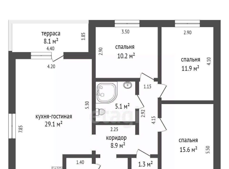 дом г Тюмень п Мелиораторов р-н Центральный ул 5-я Западная Центральный административный округ фото 25