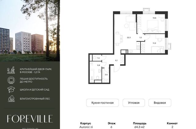 п Сосенское п Газопровод МФК Foreville стр. 2, Московская область фото