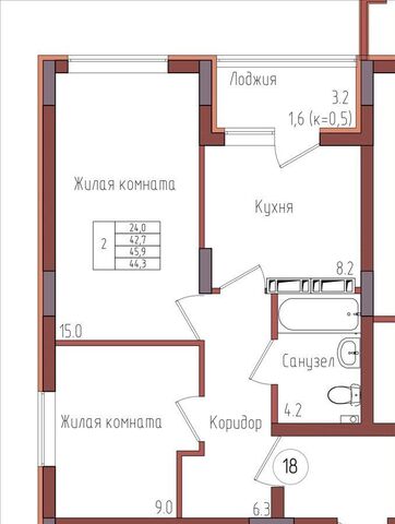 р-н Центральный ул Дубовая аллея 2 ЖК «Теодор Кроне» корп. 1, д. 3А фото