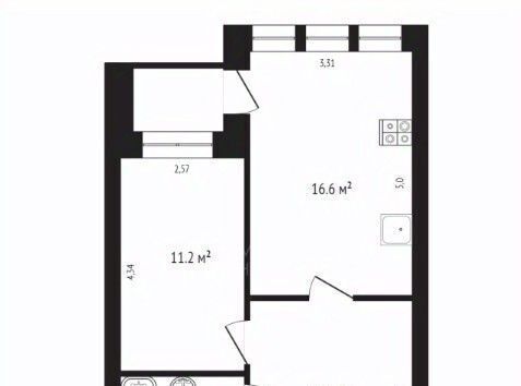 квартира г Тюмень р-н Центральный ул Газовиков 41к/1 фото 17