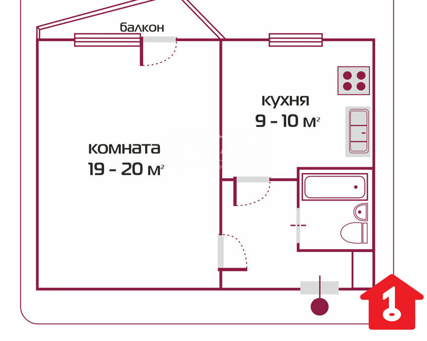 квартира г Омск ул Волгоградская 32 фото 29