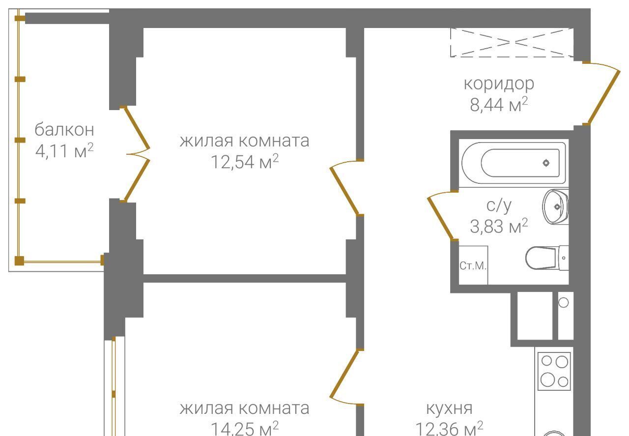 квартира г Нижний Новгород Горьковская ул 2-я Оранжерейная 6а фото 3