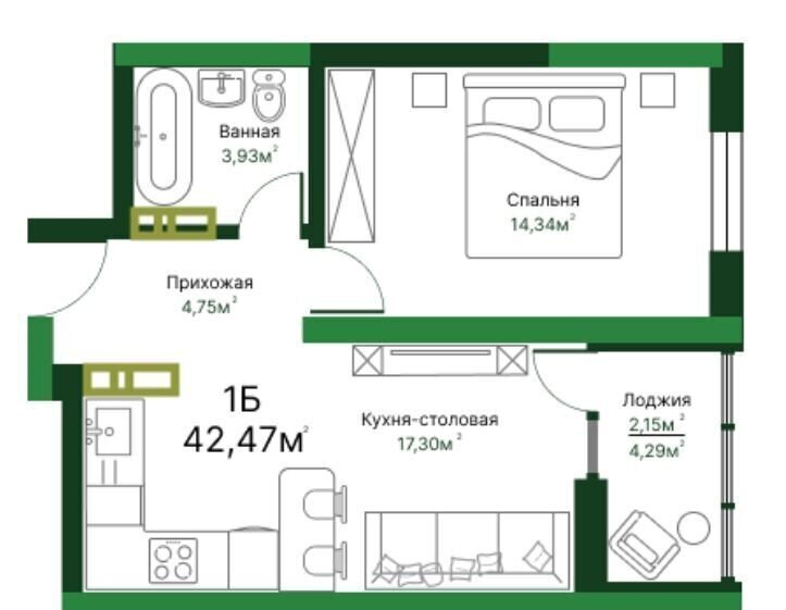 квартира г Тольятти р-н Автозаводский ул Маршала Жукова 4 д. 58 фото 2