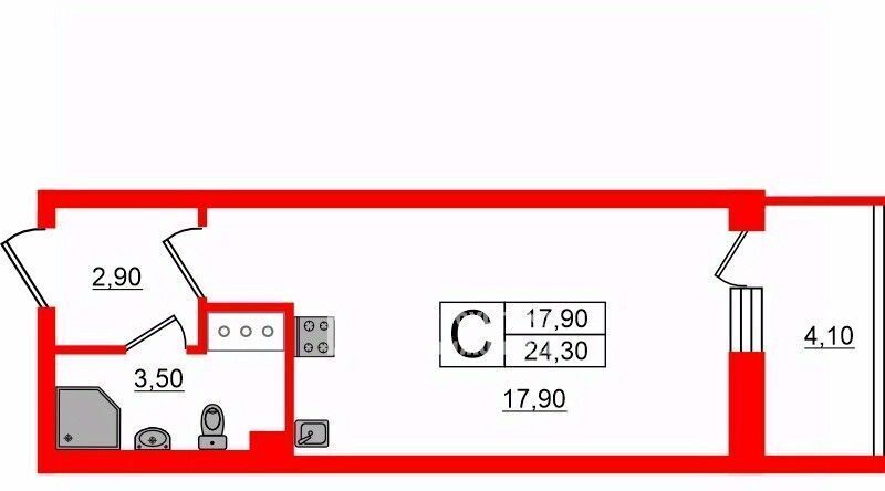 квартира г Санкт-Петербург метро Ленинский Проспект пр-кт Будённого 23к/6 ЖК Солнечный округ Сосновая Поляна фото 2