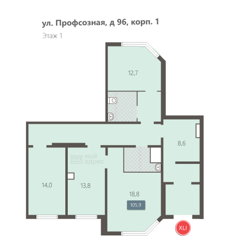 свободного назначения г Москва ул Профсоюзная 96 г Лосино-Петровский, корпус 1 фото 5