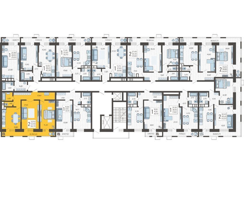 квартира г Краснодар микрорайон 9-й километр ул Ярославская 115/7 фото 2