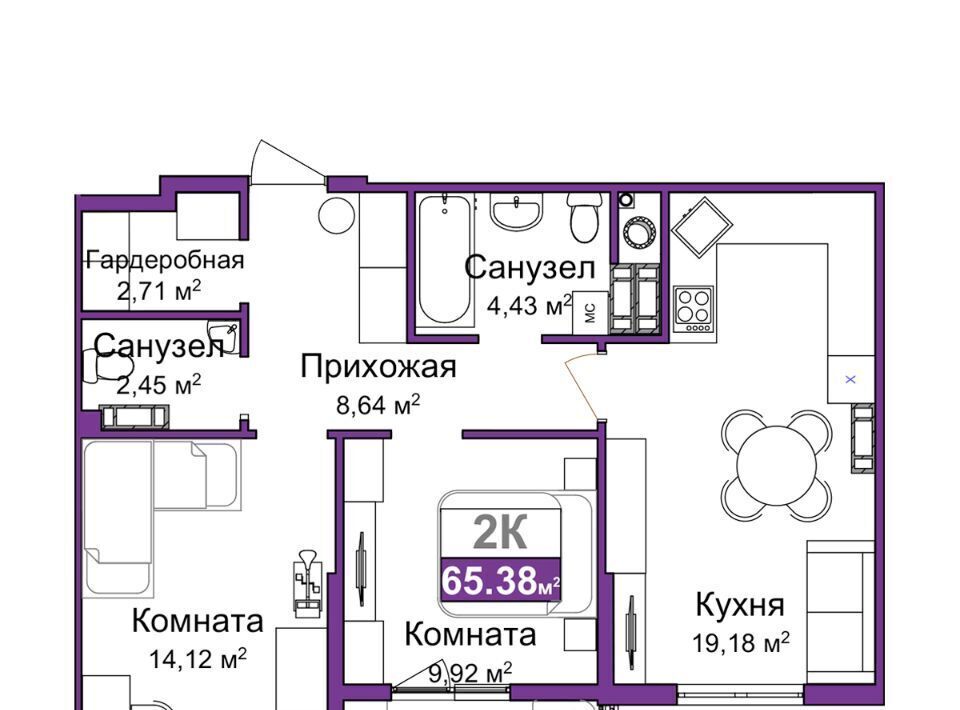 квартира г Симферополь р-н Центральный микрорайон «Город Мира» Город Мира жилой комплекс фото 1