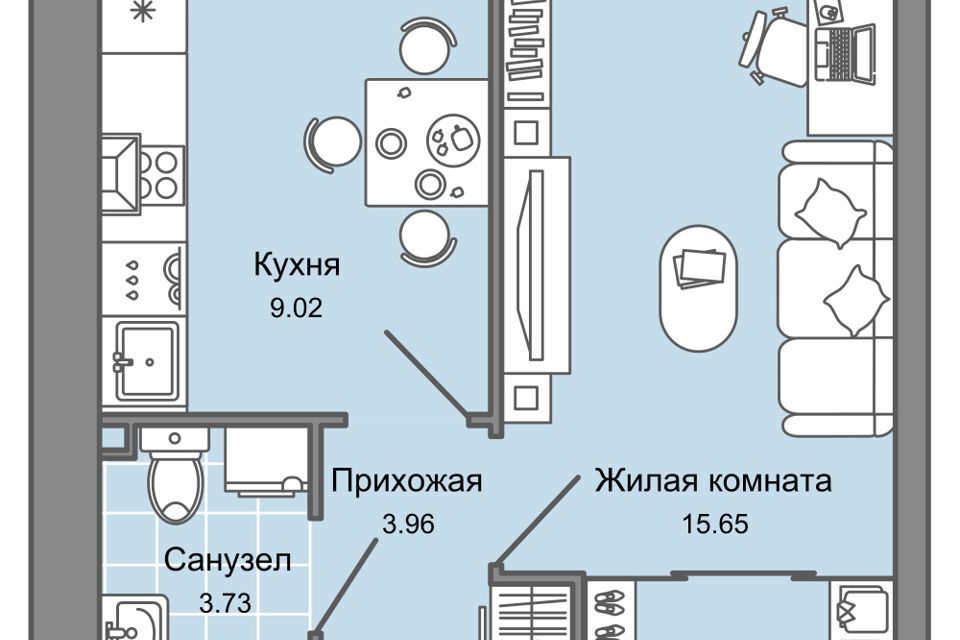 квартира г Киров р-н Ленинский ул Дмитрия Козулева 1 Киров городской округ фото 1