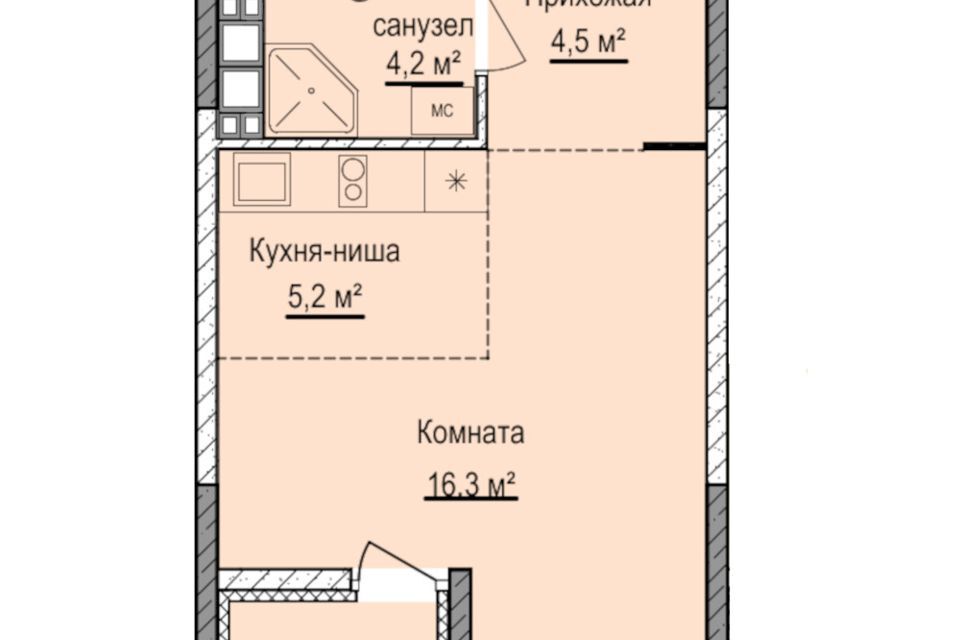 квартира г Ижевск р-н Устиновский Автопроизводство Ижевск городской округ, Строящийся жилой дом фото 1